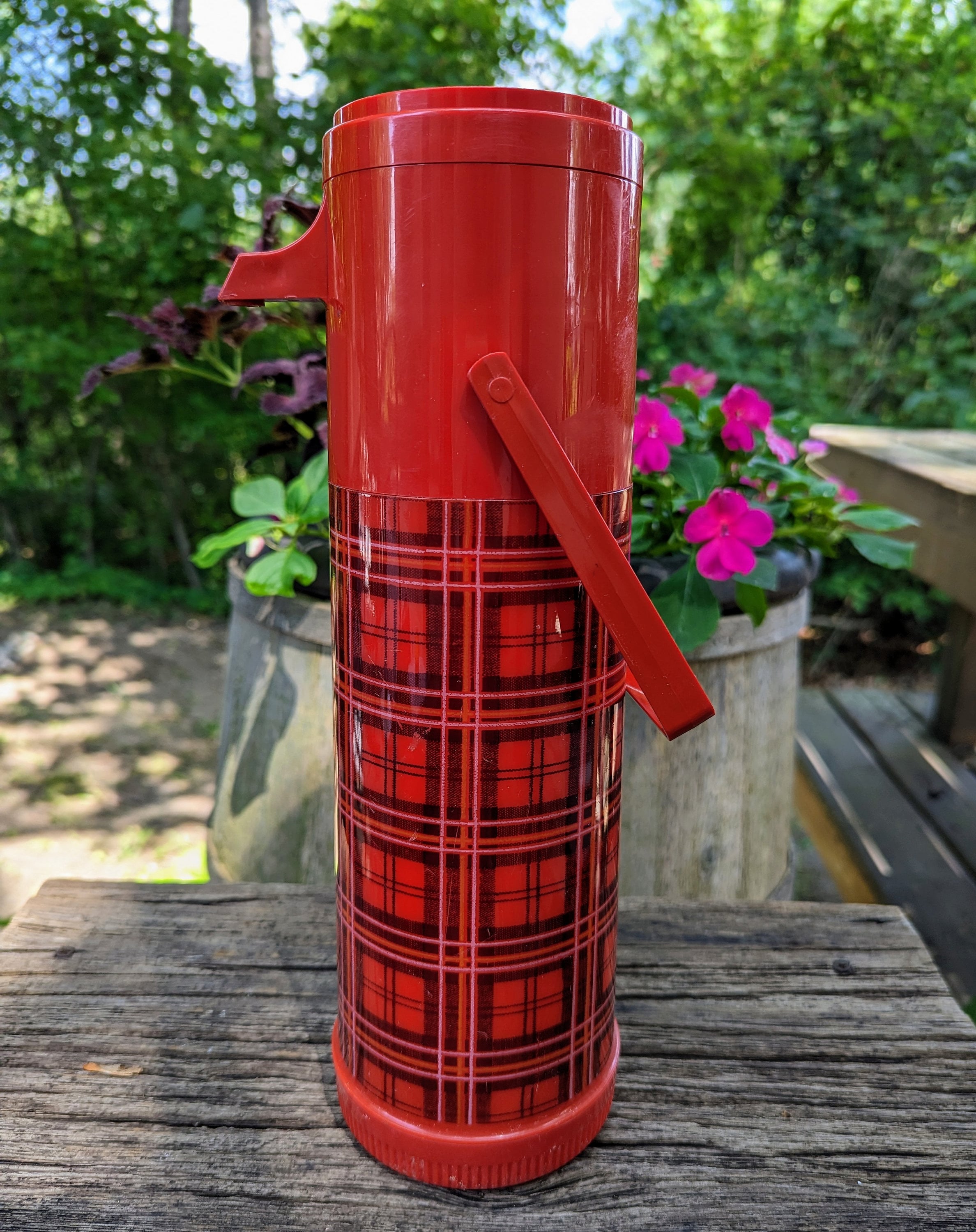 Vintage Pump Pot Thermos, Retro Thermos, Vintage Coffee Pumps