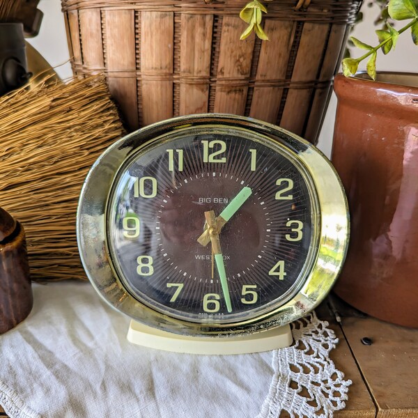 Vintage Wind Up Alarm Clock, Big Ben Westclox