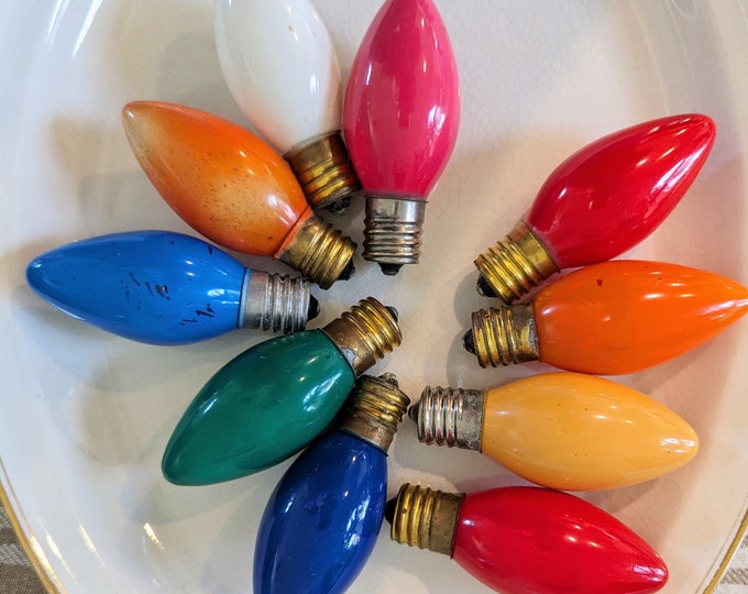 Vintage Old Fashioned Christmas Tree Light Bulbs, Vintage Christmas