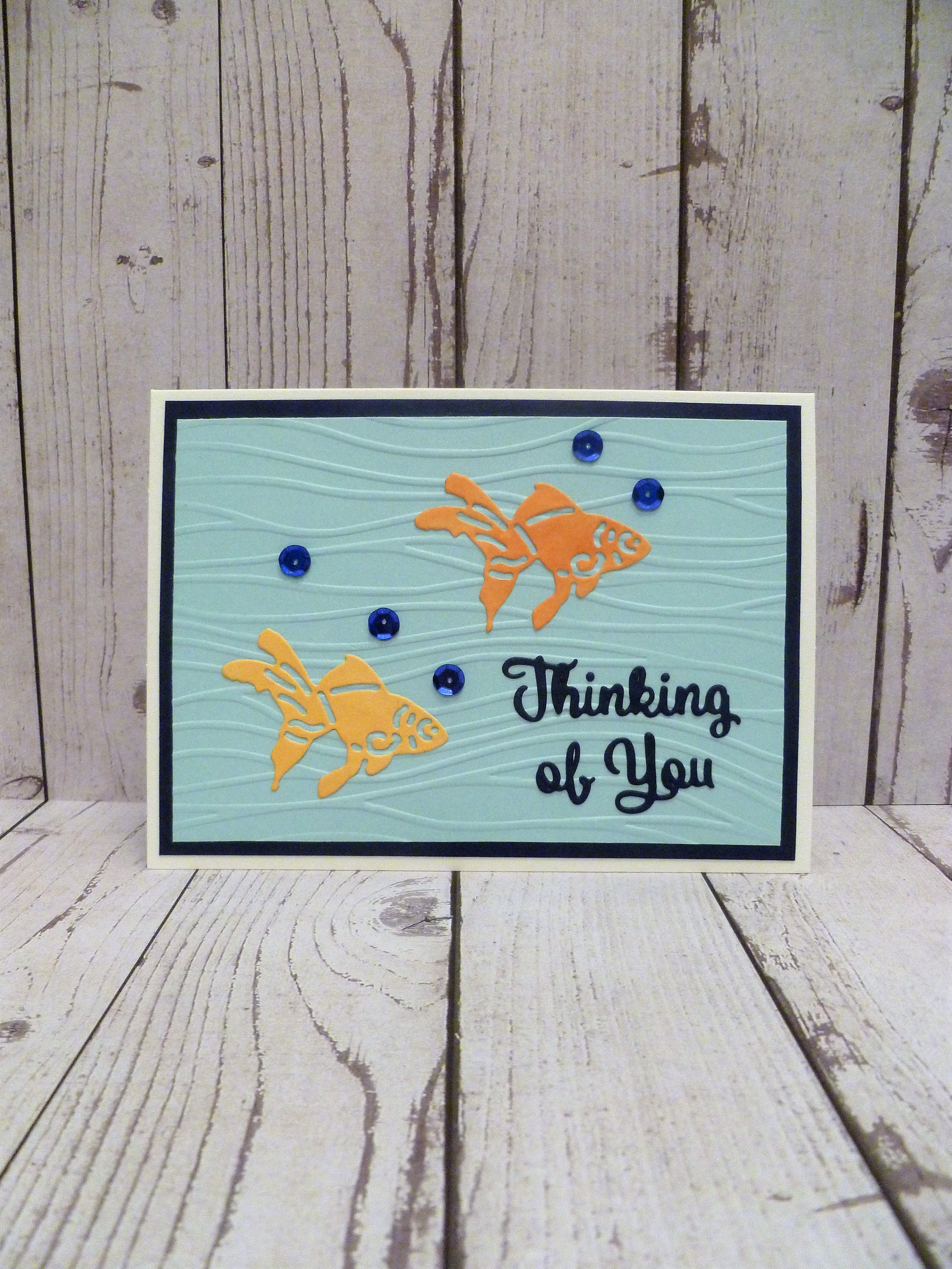 Handmade Fish Sympathy Card, Pet Fish Memorial Card, Loss of Pet Fish ...