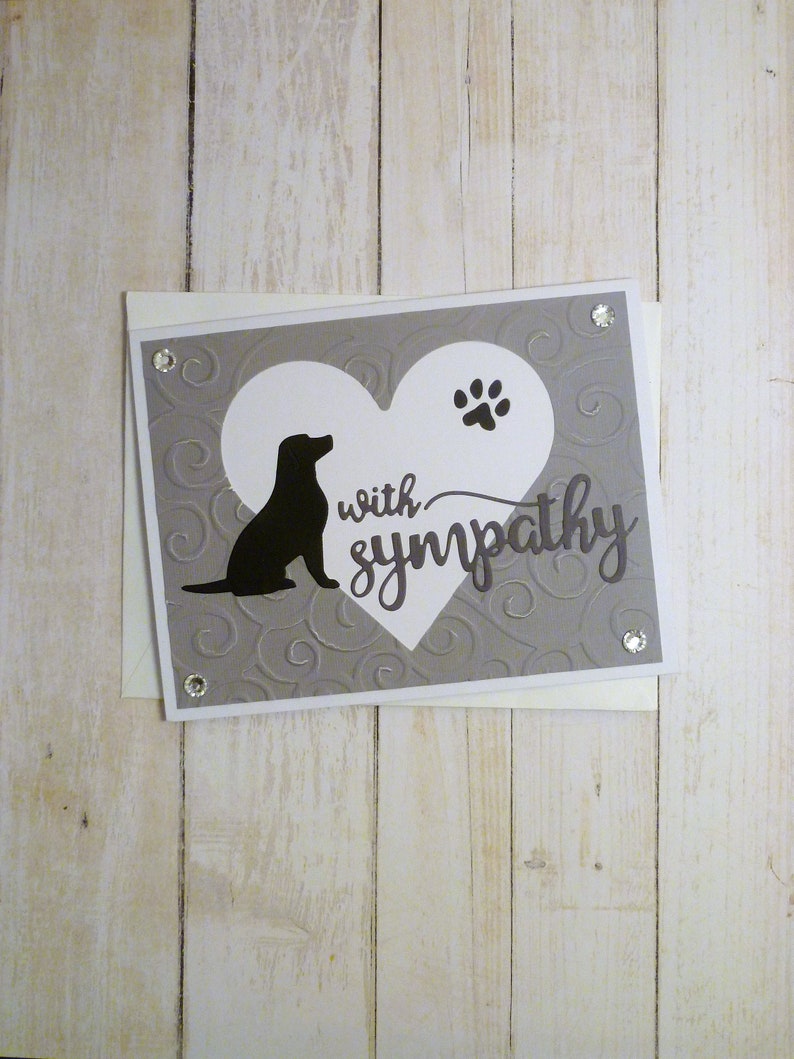 Handmade Black Labrador Sympathy Card Dog Sympathy Card Etsy