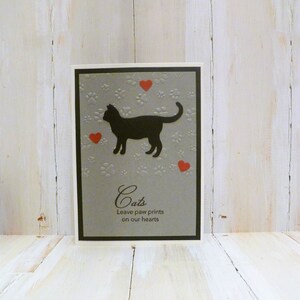 Carte commémorative de chat faite à la main, carte de sympathie de chat, carte de condoléances de chat, cadeau pour la perte de chat, cadeau commémoratif de chat tabby, cadeau de sympathie de chat tabby