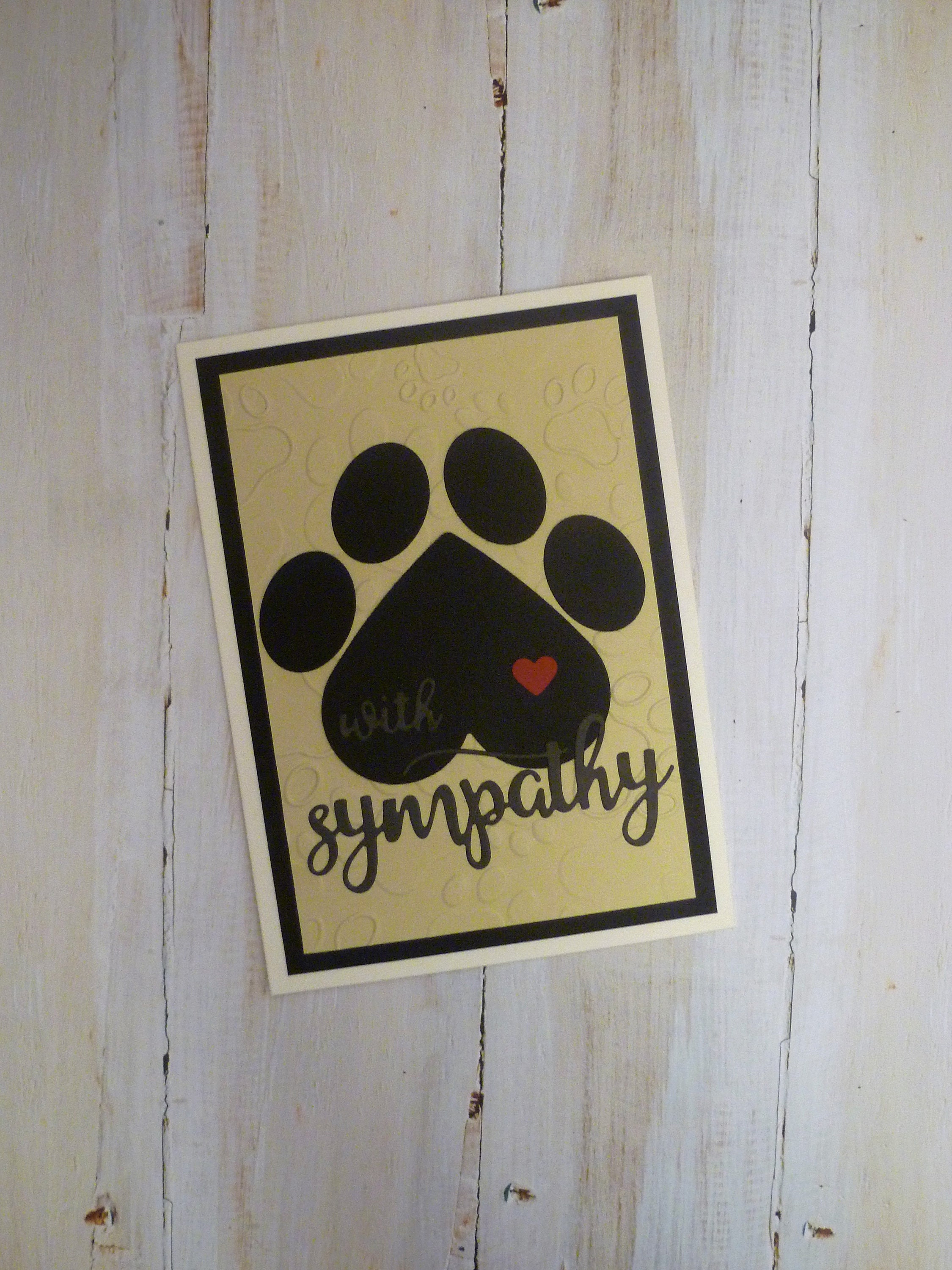 Handmade Pet Memorial Card Pet Sympathy Card Gift for Pet Etsy