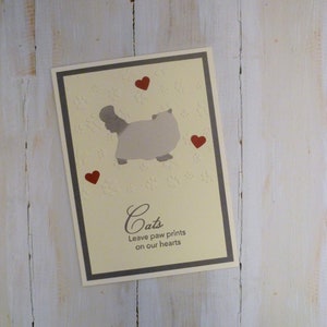 Carte de sympathie himalayenne Seal Point faite main, carte commémorative himalayenne Seal Point, carte commémorative Ragdoll, carte commémorative chat, cadeau de sympathie chat