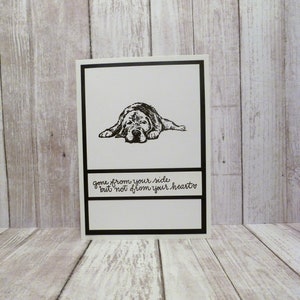 Tarjeta conmemorativa hecha a mano para perro, tarjeta conmemorativa para retriever, tarjeta de condolencias para perros, tarjeta de condolencias para retriever, tarjeta de condolencias para labrador, tarjeta conmemorativa para labrador