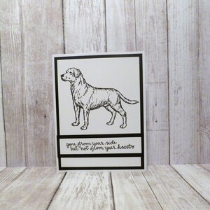 Tarjeta de condolencia de Labrador Retriever hecha a mano, tarjeta conmemorativa de Labrador, pérdida de Labrador, tarjeta de condolencia para perros, tarjeta conmemorativa para perros, tarjeta de condolencia para mascotas
