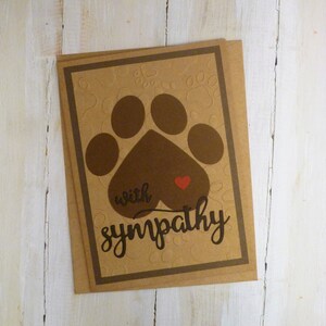 Carte commémorative d'animal de compagnie faite main, carte de sympathie d'animal de compagnie, cadeau de perte d'animal de compagnie, carte commémorative de chien, carte de sympathie de chien, cadeau pour la perte de chien, cadeau commémoratif d'animal de compagnie