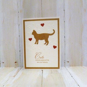 Carte commémorative Ginger Cat faite à la main, carte de sympathie Ginger Cat, carte de sympathie Orange Tabby, carte commémorative Orange Tabby, carte de sympathie Cat