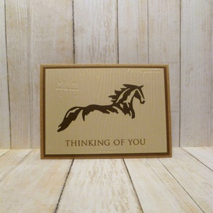 Carte de sympathie de cheval faite à la main, carte commémorative de cheval de châtaignier, carte de condoléances de cheval, carte de perte de cheval, cadeau pour perte de cheval, carte équestre