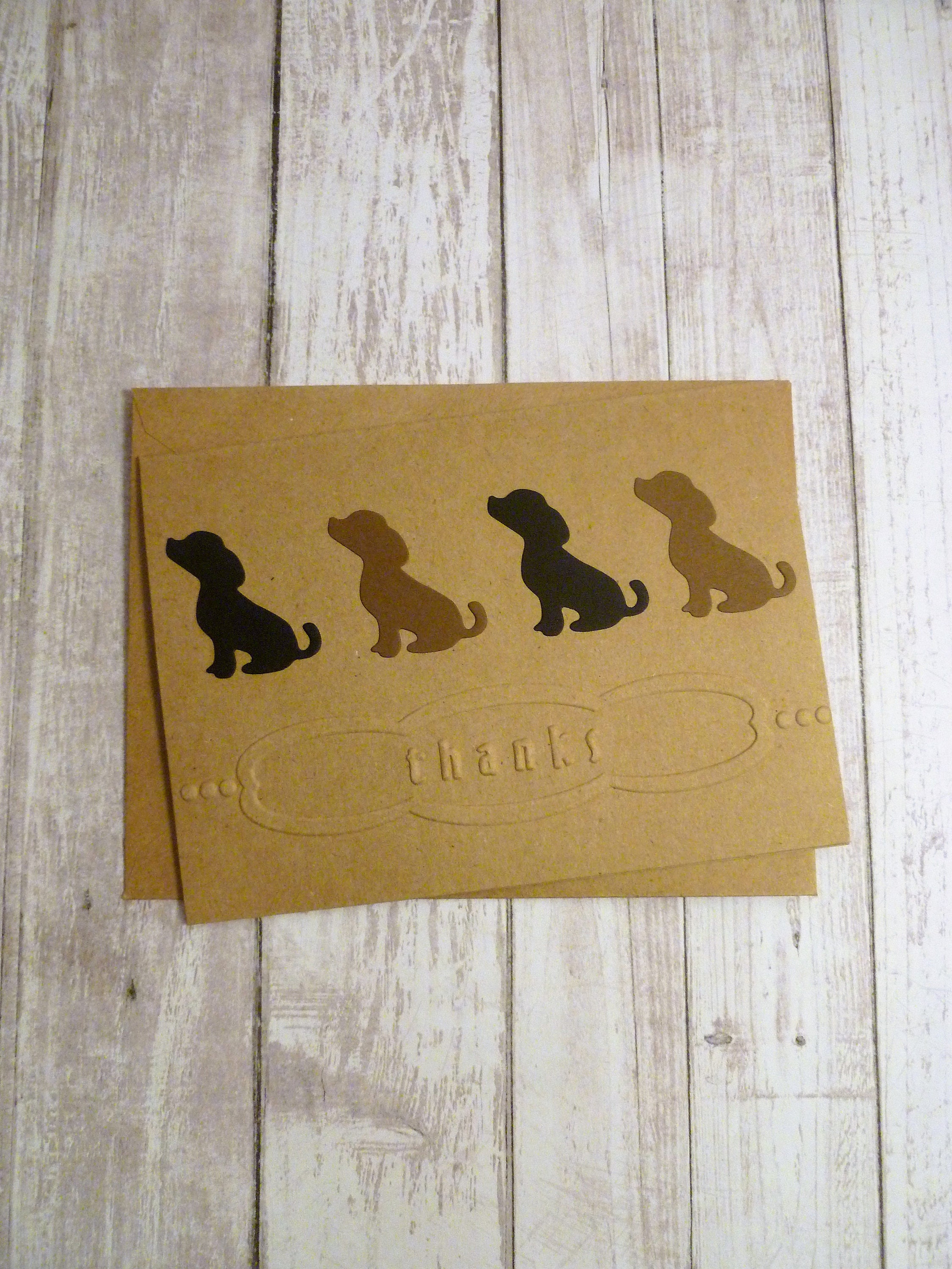 Handmade Dog Thank You Card Thank You Card for Dog Lover Etsy