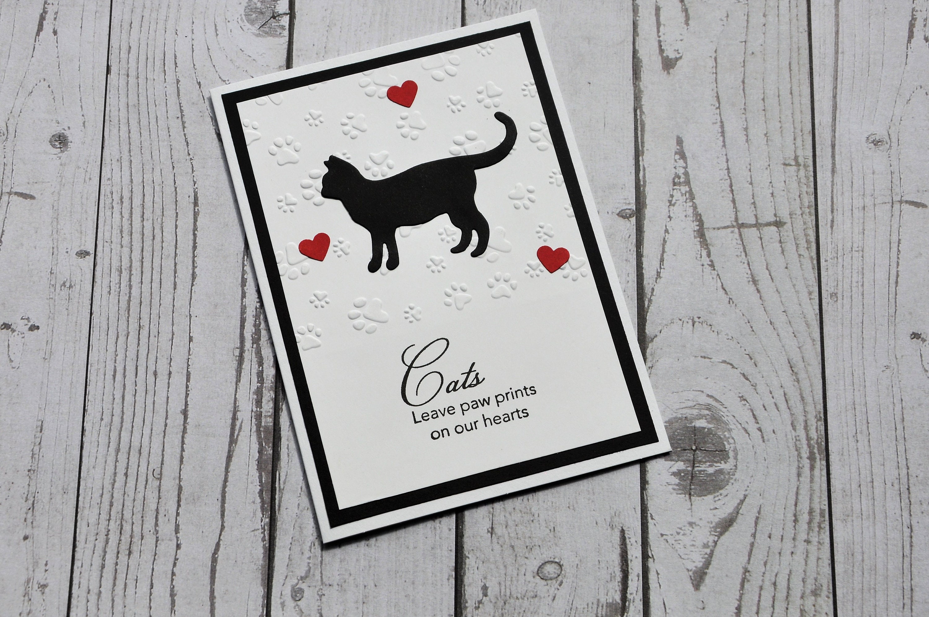 Handmade Black Cat Memorial Card Black Cat Sympathy Card Etsy Singapore