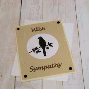 Carte de sympathie d'oiseau faite main, carte de condoléances d'oiseau, carte commémorative d'oiseau, cadeau pour la perte d'oiseau, cadeau de sympathie d'oiseau, cadeau commémoratif d'oiseau
