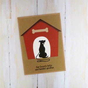 Carte commémorative pour chien faite main, carte de sympathie pour chien, carte de condoléances pour chien, cadeau pour la perte d'un chien, carte pour niche, carte de sympathie pour animal de compagnie, carte commémorative pour animal de compagnie
