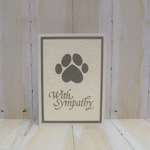 Carte commémorative faite main pour animal de compagnie, carte de condoléances pour animal de compagnie, carte pour perte d'un animal de compagnie, carte de sympathie pour chien, carte de sympathie pour chat, carte commémorative pour chien, cadeau de perte de chat