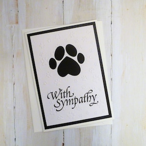 Carte commémorative faite main pour animal de compagnie, carte de sympathie pour animal de compagnie, carte pour deuil d'animal de compagnie, cadeau pour perte d'un animal de compagnie, cadeau pour chien, cadeau pour chat, perte d'un animal de compagnie