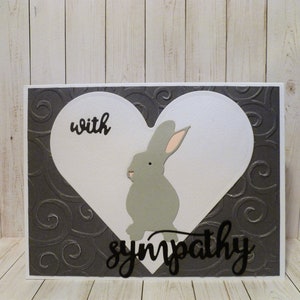 Handgemachte Hase Karte, Hase Karte, Hase Erinnerungskarte, Hasen Erinnerungskarte, Hasen Verlust Geschenk, Hasen Verlust Geschenk