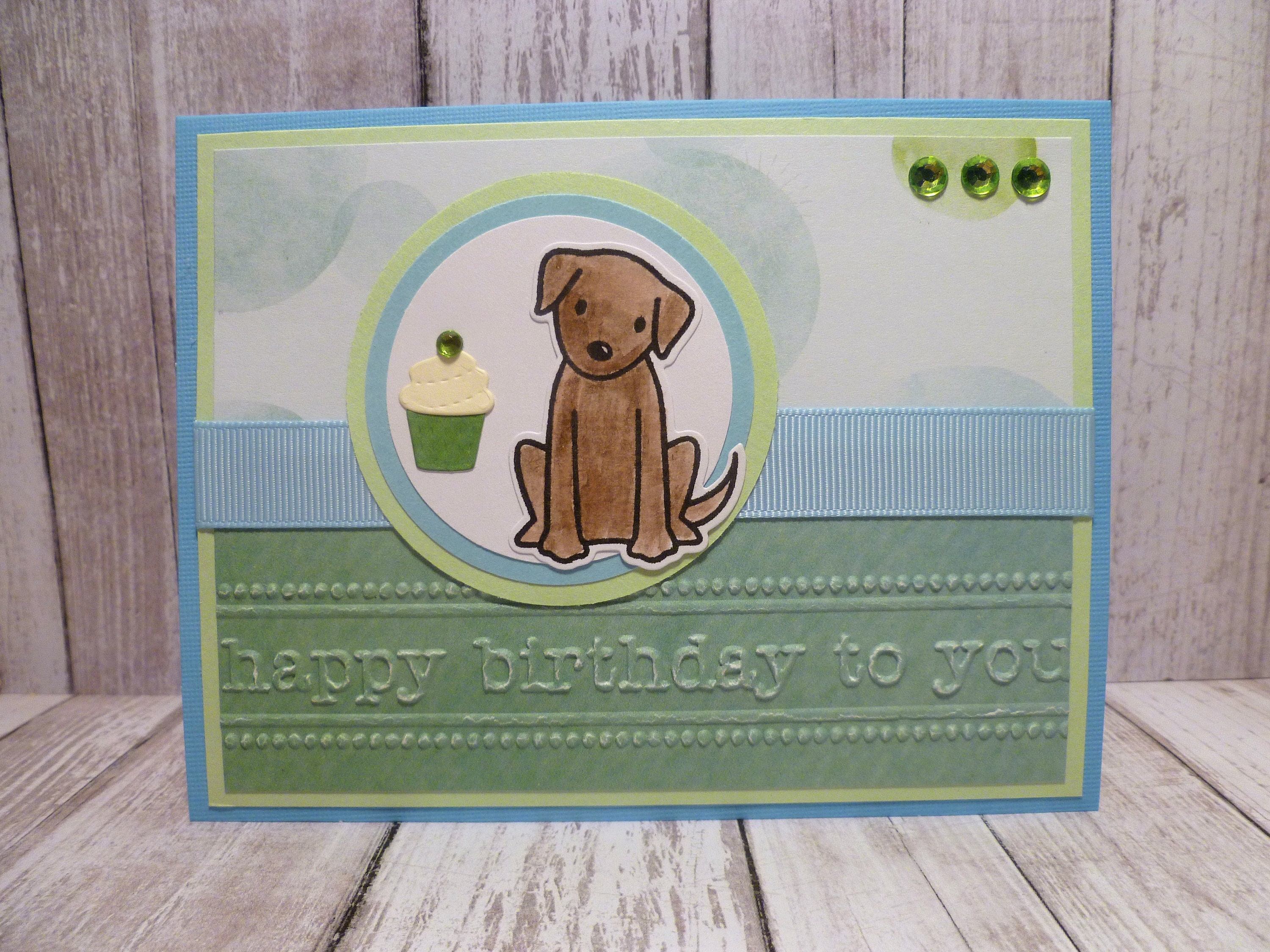 Handmade Brown Dog Birthday Card Happy Birthday From Dog Dog | Etsy