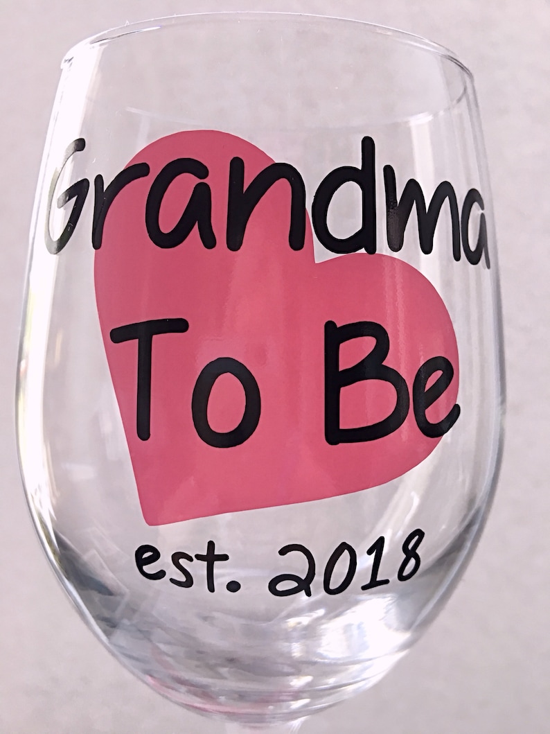 Grandma Wine Glass Grandma Gift Grandmother EST Glass - Etsy Italia