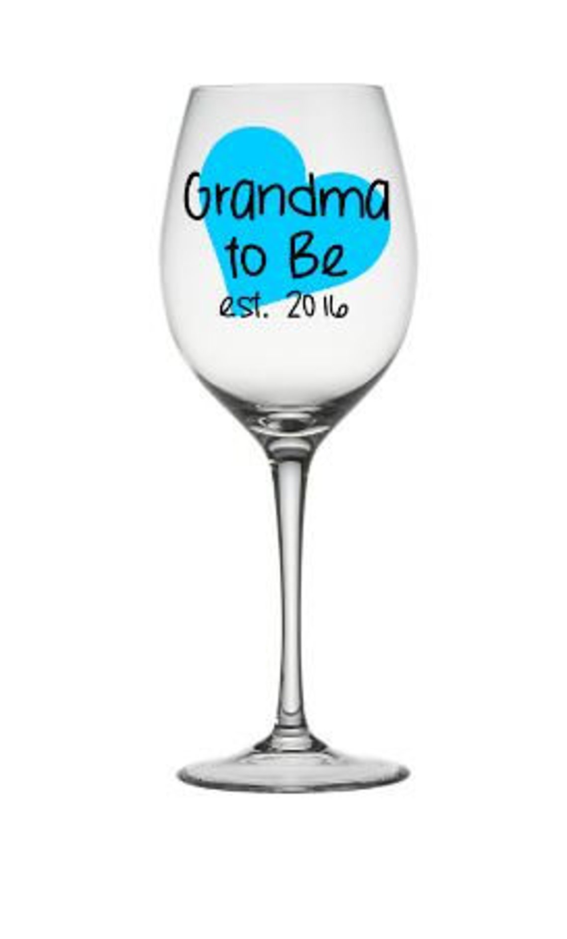 Grandma Wine Glass Grandma Gift Grandmother EST Glass Etsy Italia
