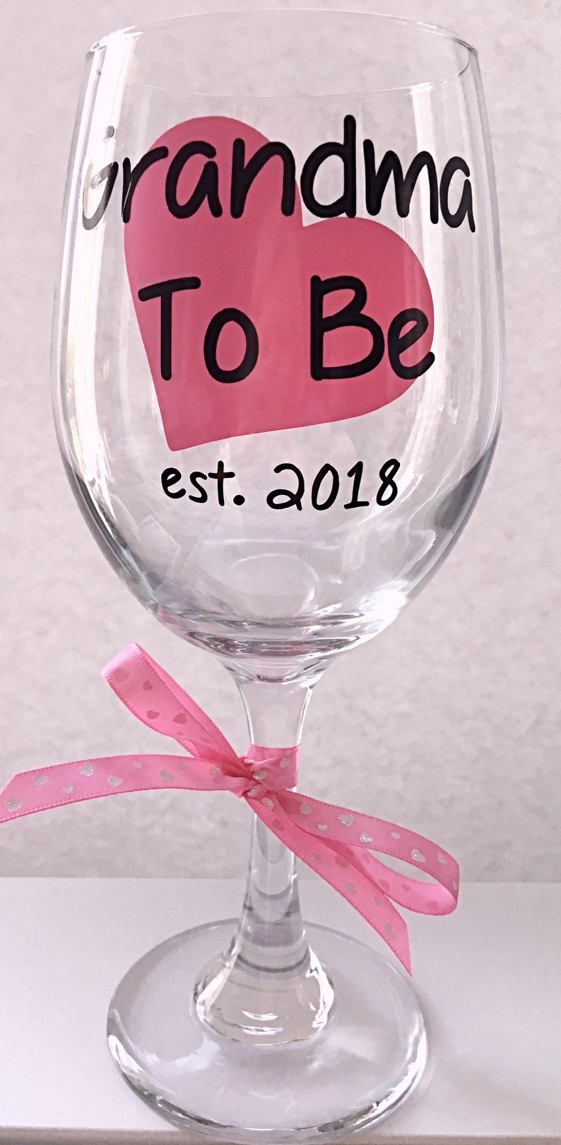 Grandma Wine Glass Grandma Gift Grandmother EST Glass Etsy Italia