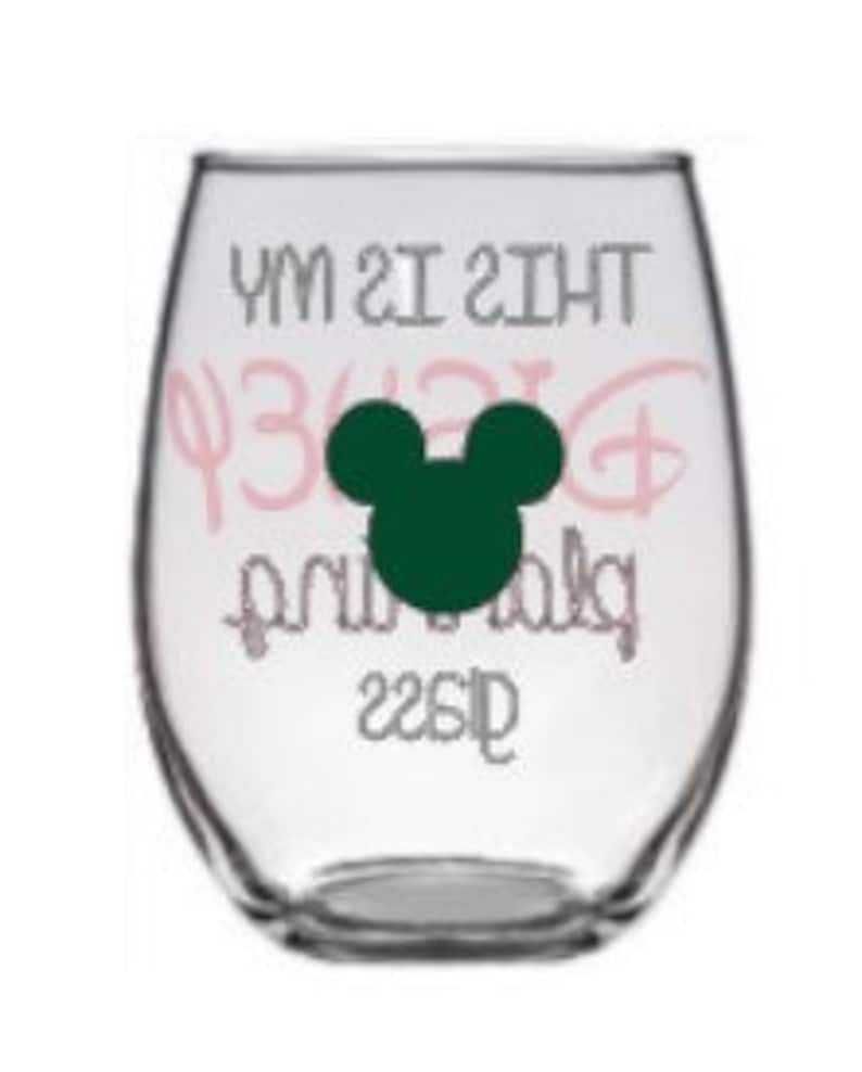 Disney Planning Glass Disney Wine Glass Disney Vacation Wine Etsy