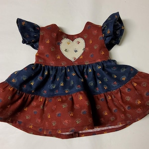 Burgundy Build a Bear Dress - Etsy