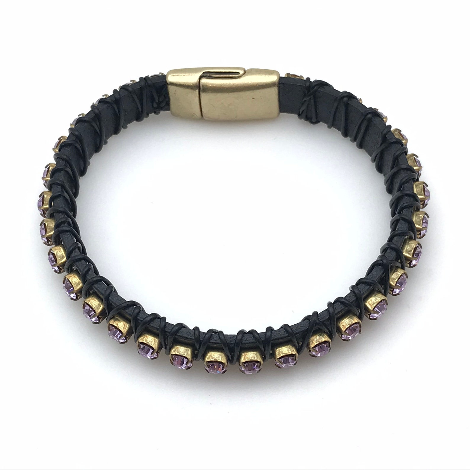 Swarovski leather bracelet Clearance