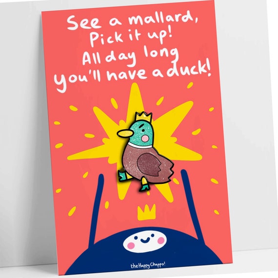 See a Mallard Poem Pin