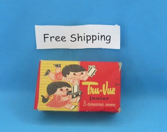 Vintage Tru Vue Junior View Master, 3 Dimension Viewer, Stereoscope, Free Shipping