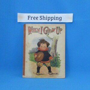 Vintage Children&#39;s Kid&#39;s Book, When I Grow Up, Chimney Corner Series, Gilly Bear, Free Shipping