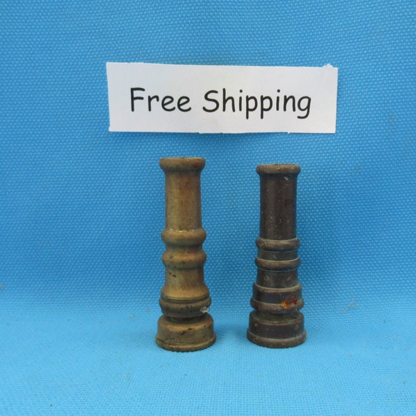 2 Vintage Brass Garden Hose Nozzle Nozzles, Water Faucet Tap, Sprinkler, Garden Tool Tools, Lot of 2 Free Shipping