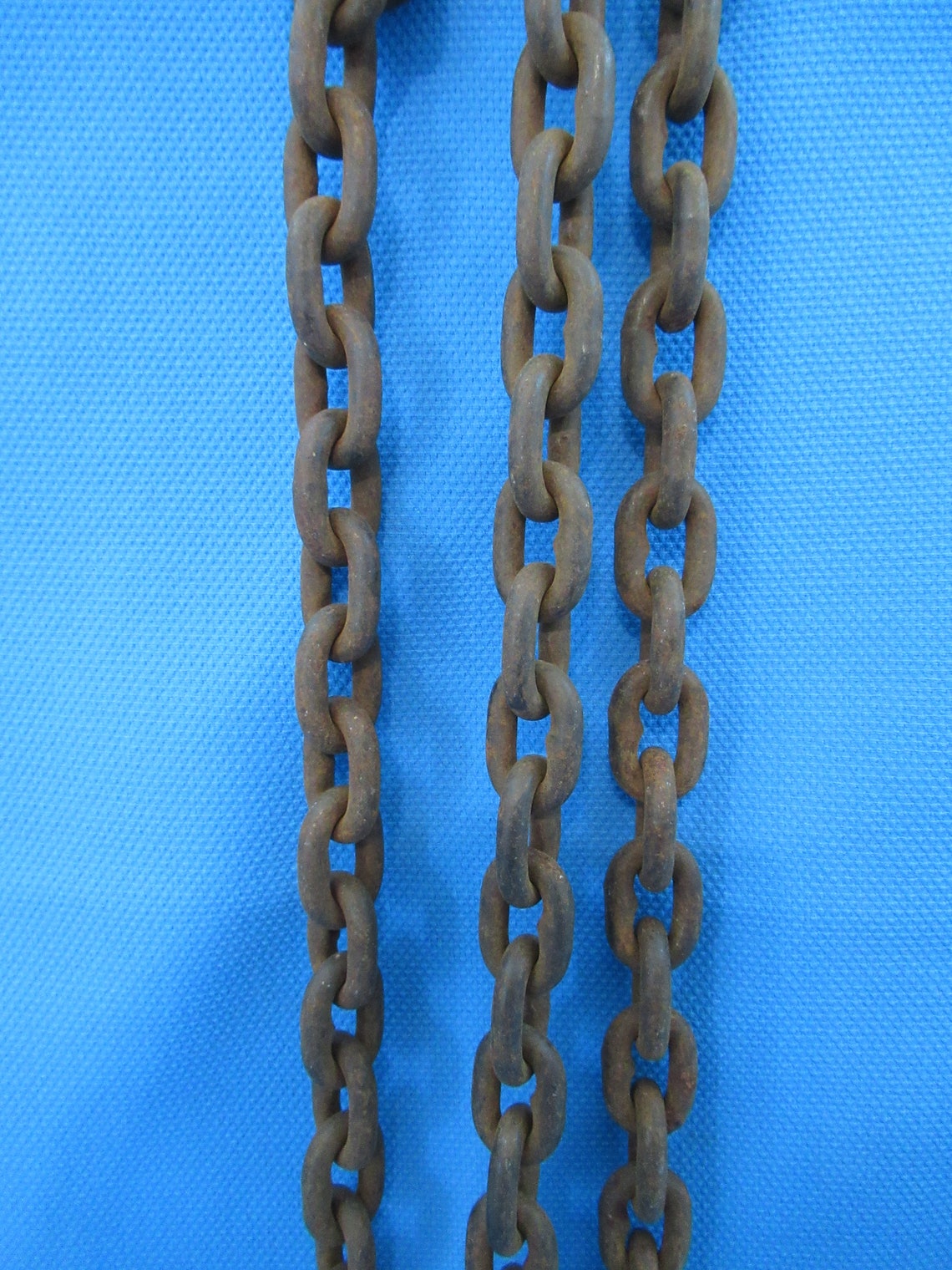 Vintage Rusty Metal Farm Log Chain Ranch Tool Rustic Decor Etsy