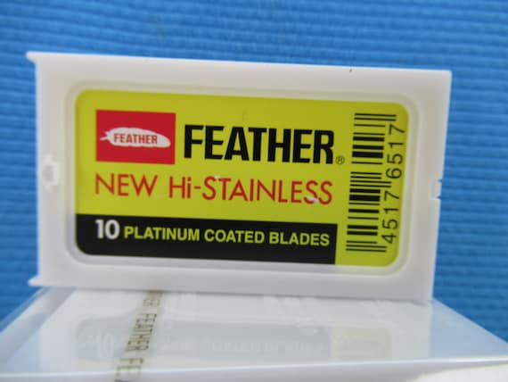 30 FEATHER Razor Blades NEW Hi-Stainless Double Edge