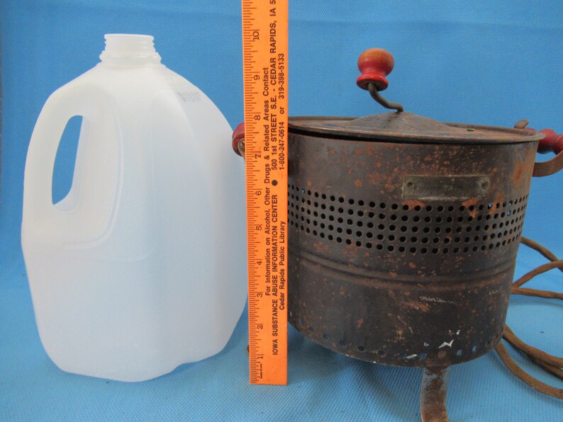 Vintage Antique Electric Popcorn Popper Crank Handle Pop Corn Etsy