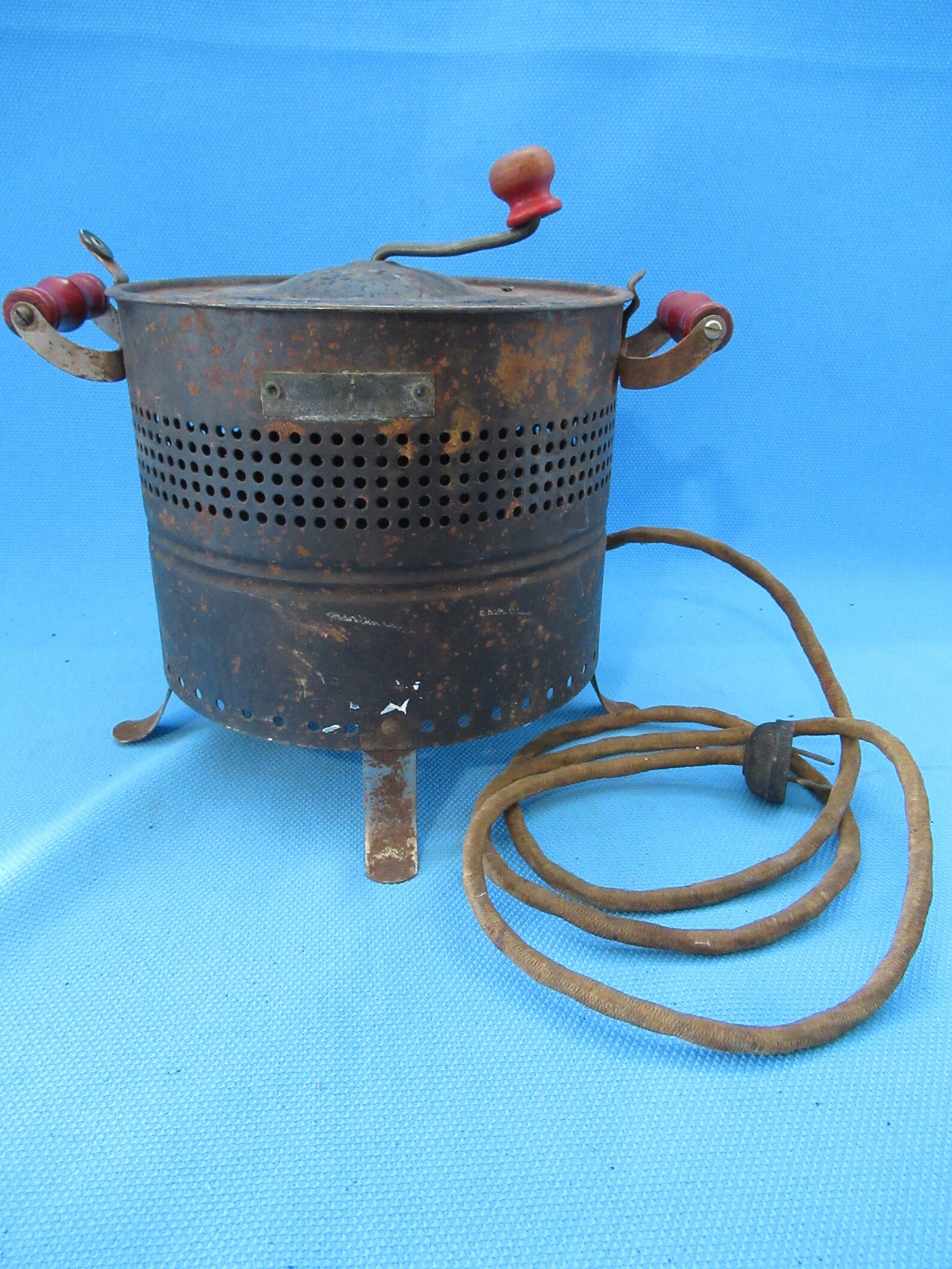 Vintage Electric Popcorn Popper Crank Handle Pop Corn Vintage Etsy