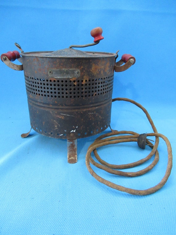 crank handle popcorn popper