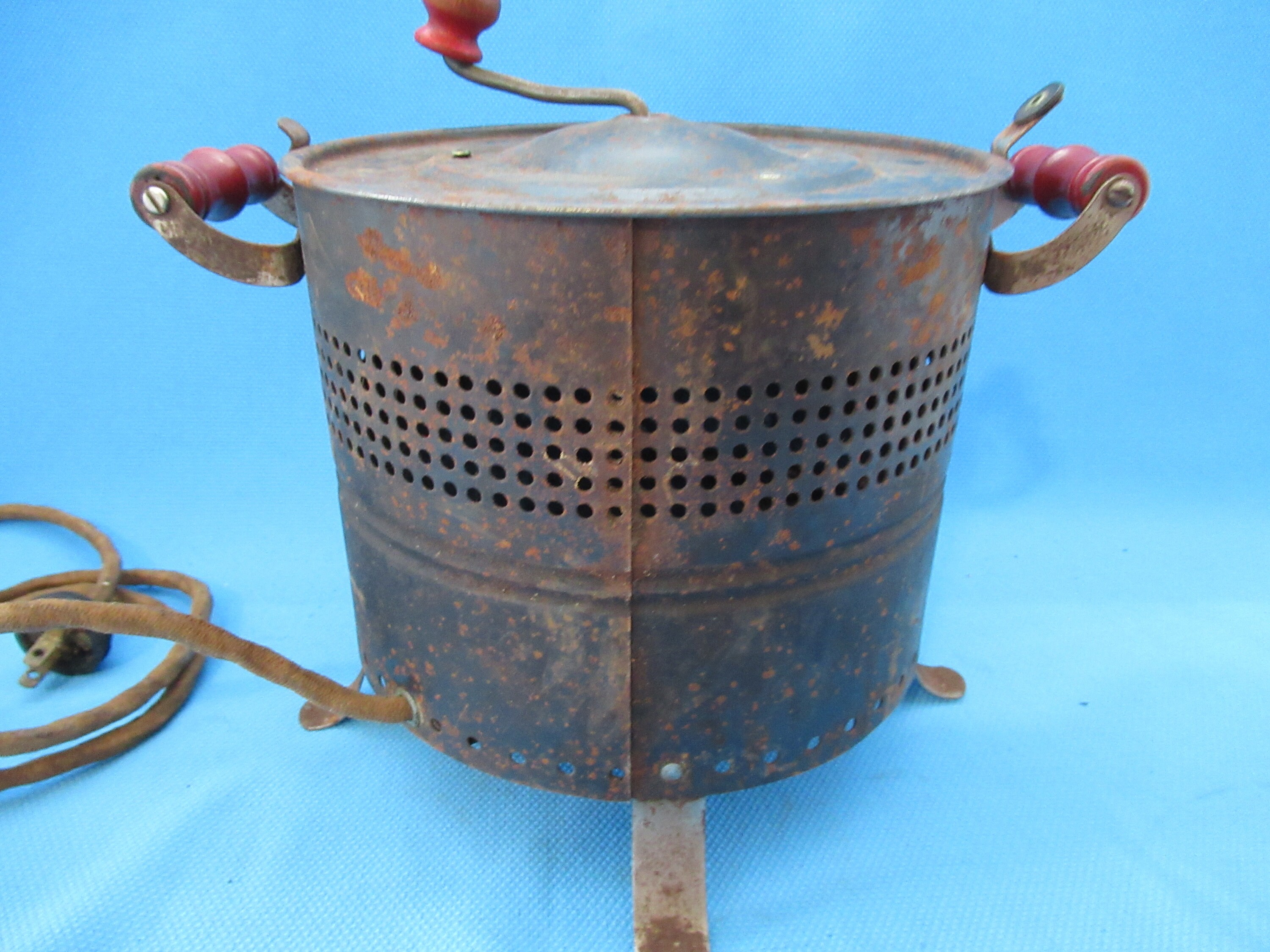 Vintage Electric Popcorn Popper Crank Handle Pop Corn Vintage Etsy