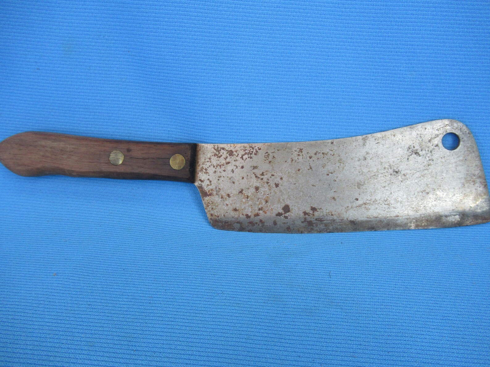 Vintage Meat Cleaver Utica Superedge Butcher Kleaver Iron Etsy