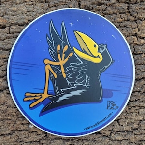 Laughing Crow vinyl decal
