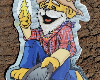 Sticker Prospector Bear: weerbestendig vinyl