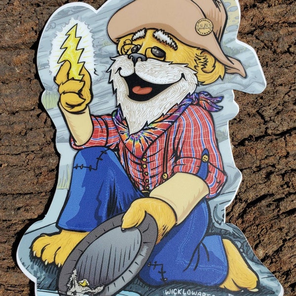 Prospector Bear vinyl decal