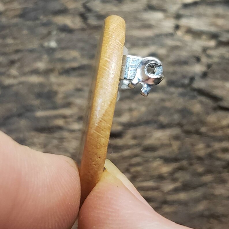 Hula-Hooping Gnome pyrography pin