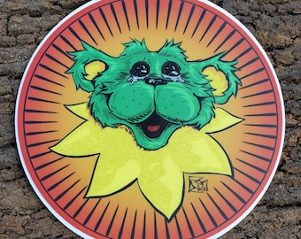 Kosmische beer vinyl sticker