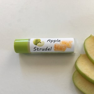 Apple Strudel Lip Balm - Organic Ingredients, Essential Oils, No artificial flavor