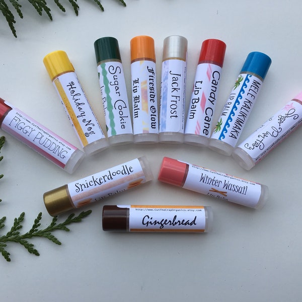 Christmas Lip Balm - Organic Ingredients & Essential Oils