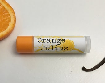 Orange Julius Lip Balm - Organic Ingredients, Essential Oils, No artificial flavor