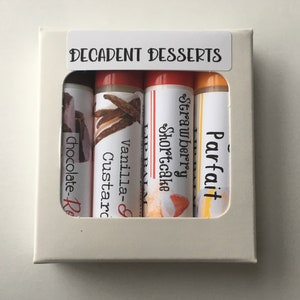 Decadent Desserts: Natural Lip Balm Set