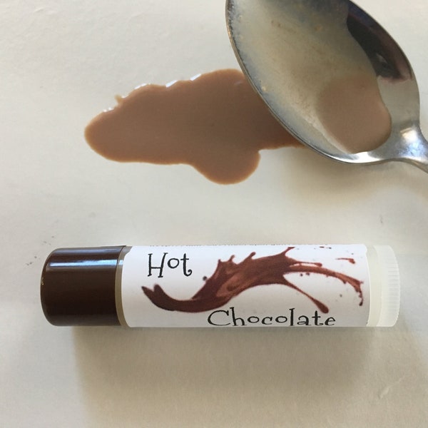 Hot Chocolate Lip Balm - Organic Ingredients, Essential Oils, No artificial flavor