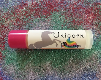 Unicorn Poop Lip Balm - Organic Ingredients, Essential Oils, No artificial flavor