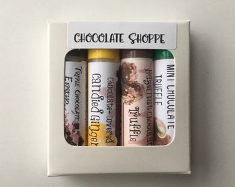 Chocolate Shoppe: Natural Lip Balm Set